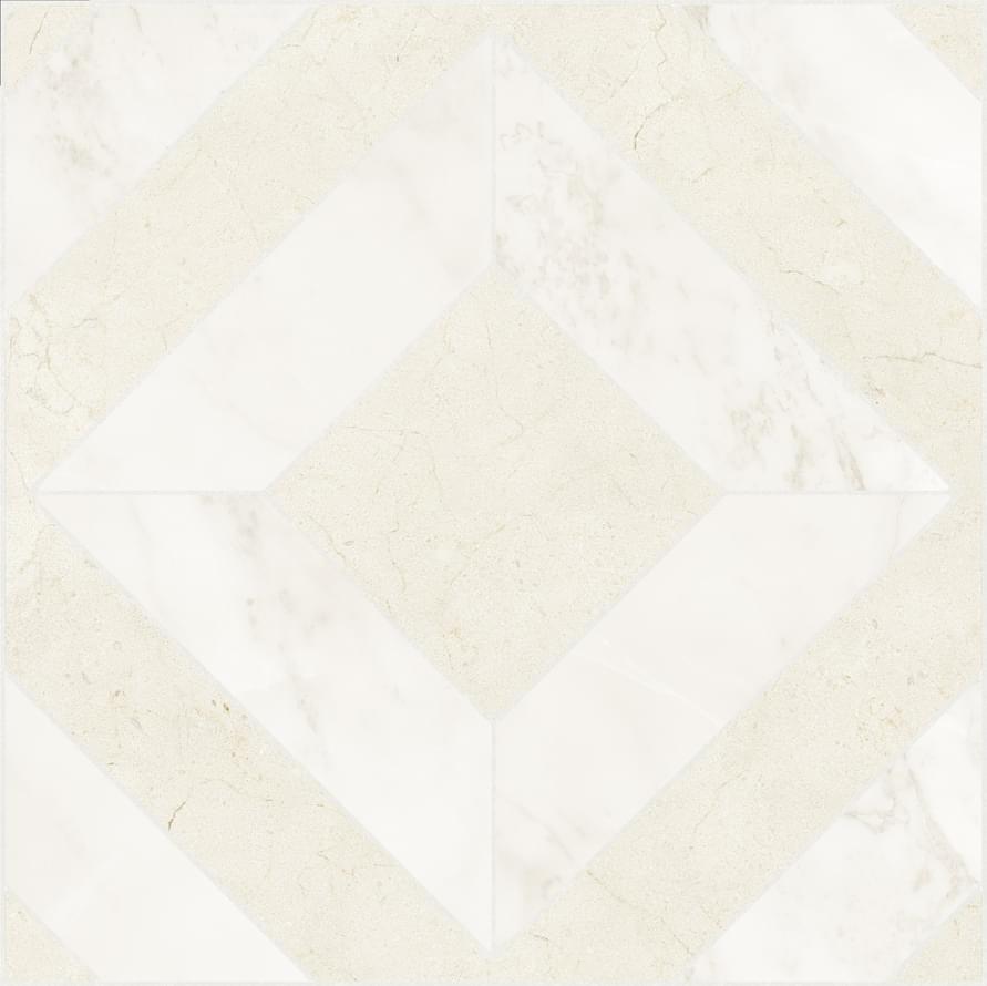Плитка Elios Dynasty Kingdom White 3D Honed 30x30 см, поверхность полуматовая
