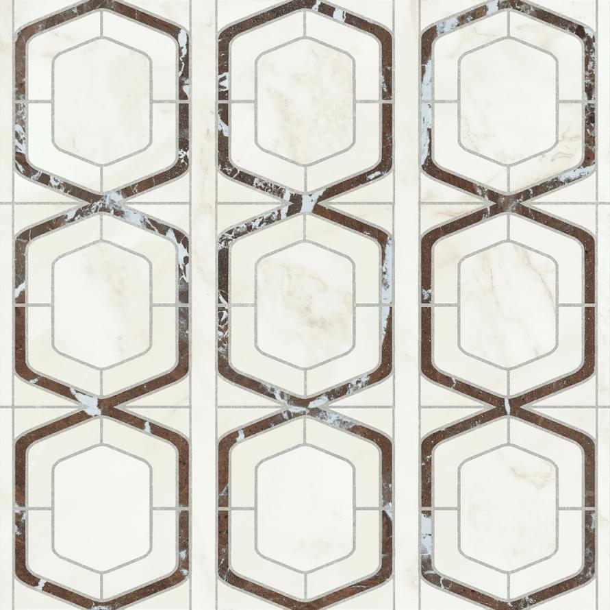 Плитка Elios Dynasty Nobile Red 3D Honed 30x30 см, поверхность полуматовая