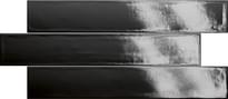 Плитка Elios Victory Black 6.1x37 см, поверхность глянец
