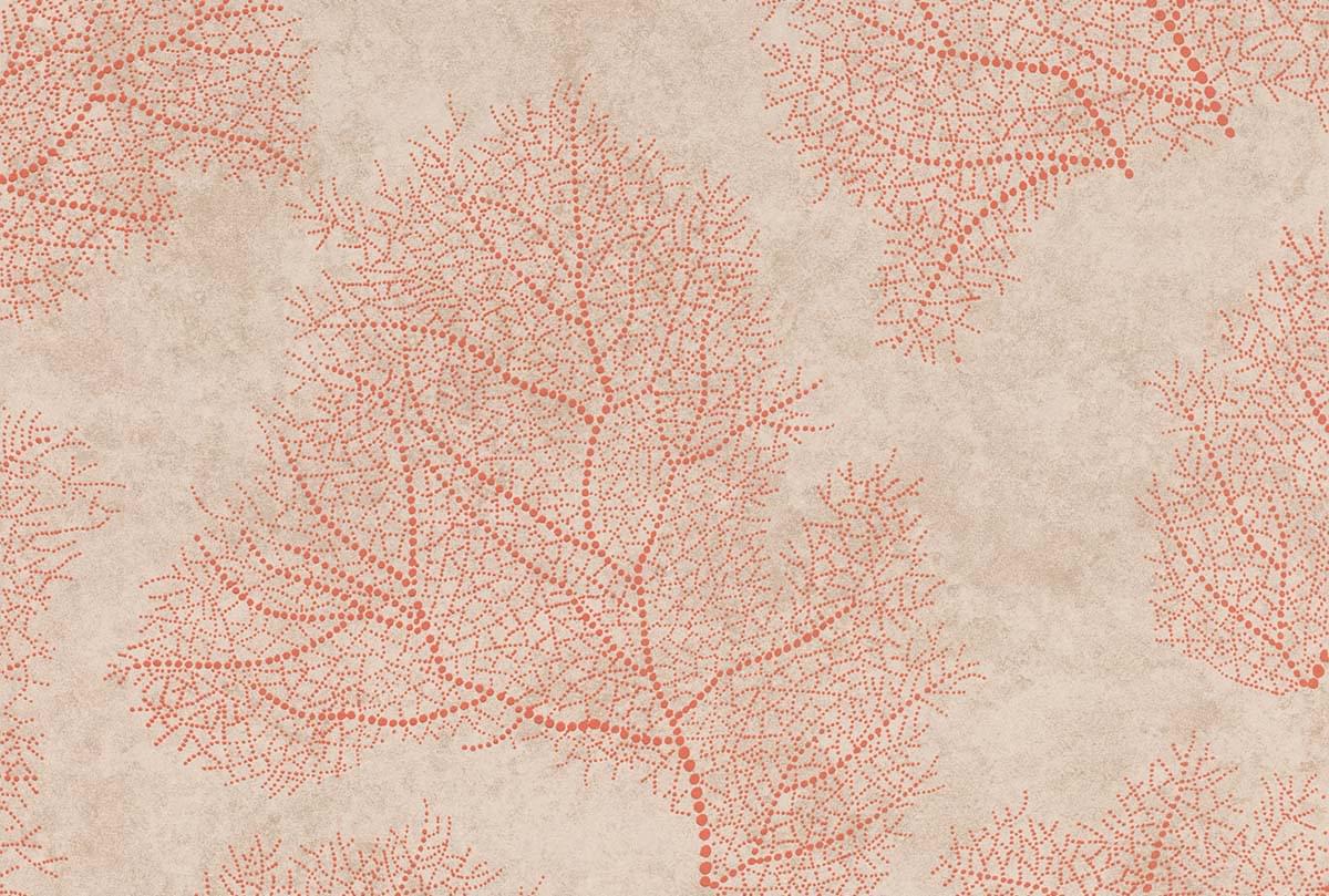 Emil And Hugo Moana Corallium Beige And Coral Red 10.05м x 53см поверхность