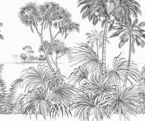 Emil And Hugo Samoa Upolu Black And White 2м x 300см поверхность