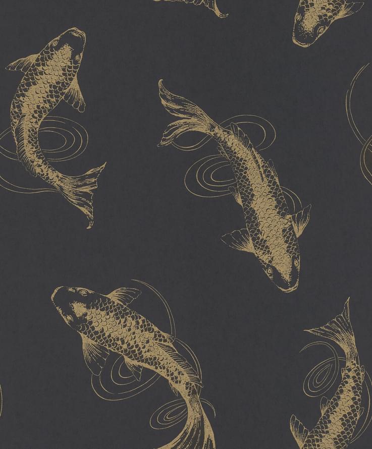 Emil And Hugo Sensai Koi Black And Gold 10.05м x 53см поверхность