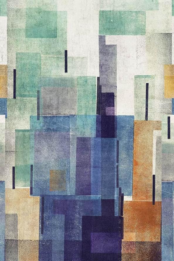 Emil And Hugo Sensai Tokio Blue And Green 2м x 300см поверхность