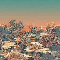 Emil And Hugo Sensai Tokushima Garden Sunset 3м x 300см поверхность