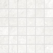 Плитка Emil Ceramica Chateau Mosaico 5x5 Blanc Naturale 30x30 см, поверхность матовая, рельефная