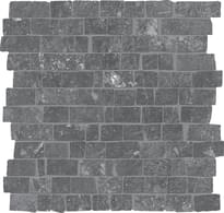 Плитка Emil Ceramica Chateau Mosaico Petite Mur Noir Naturale 30x30 см, поверхность матовая, рельефная