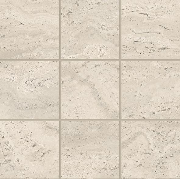 Emil Ceramica Dual Travertine Poro Aperto Mosaico 10x10 Beige Naturale 30x30 см, поверхность матовая