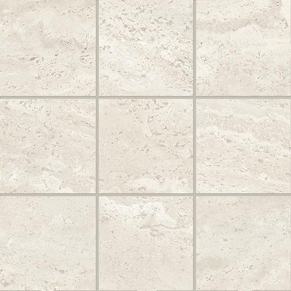 Emil Ceramica Dual Travertine Poro Aperto Mosaico 10x10 White Naturale 30x30 см, поверхность матовая