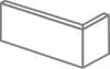 Плитка Emil Ceramica Kotto Brick Angolare Calce 12.5x19x6 12.5x19 см, поверхность матовая, рельефная
