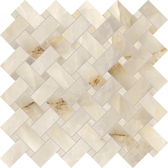 Emil Ceramica Tele Di Marmo Crystal Intrecci Extra Ivory Lappato 30x30 см, поверхность полуполированная