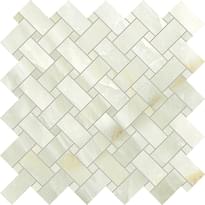 Emil Ceramica Tele Di Marmo Crystal Intrecci Extra Light Green Lappato 30x30 см, поверхность полуполированная