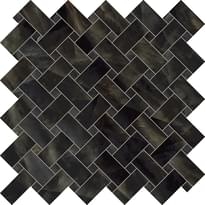 Emil Ceramica Tele Di Marmo Crystal Intrecci Vitrum Black Silktech 30x30 см, поверхность полуполированная