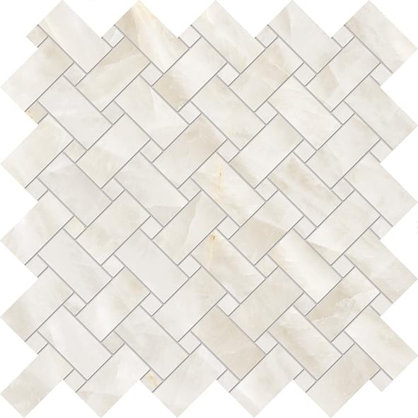 Emil Ceramica Tele Di Marmo Crystal Intrecci Vitrum White Silktech 30x30 см, поверхность полуполированная