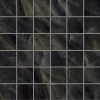 Emil Ceramica Tele Di Marmo Crystal Mosaico 5x5 Vitrum Black Silktech 30x30 см, поверхность полуполированная