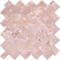 Плитка Emil Ceramica Tele Di Marmo Onyx Intrecci Pink Lappato 30x30 см, поверхность полированная