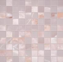 Плитка Emil Ceramica Tele Di Marmo Onyx Mosaico 3x3 Pink Silktech 30x30 см, поверхность полуматовая
