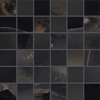 Плитка Emil Ceramica Tele Di Marmo Onyx Mosaico 5x5 Black Lappato 30x30 см, поверхность полированная
