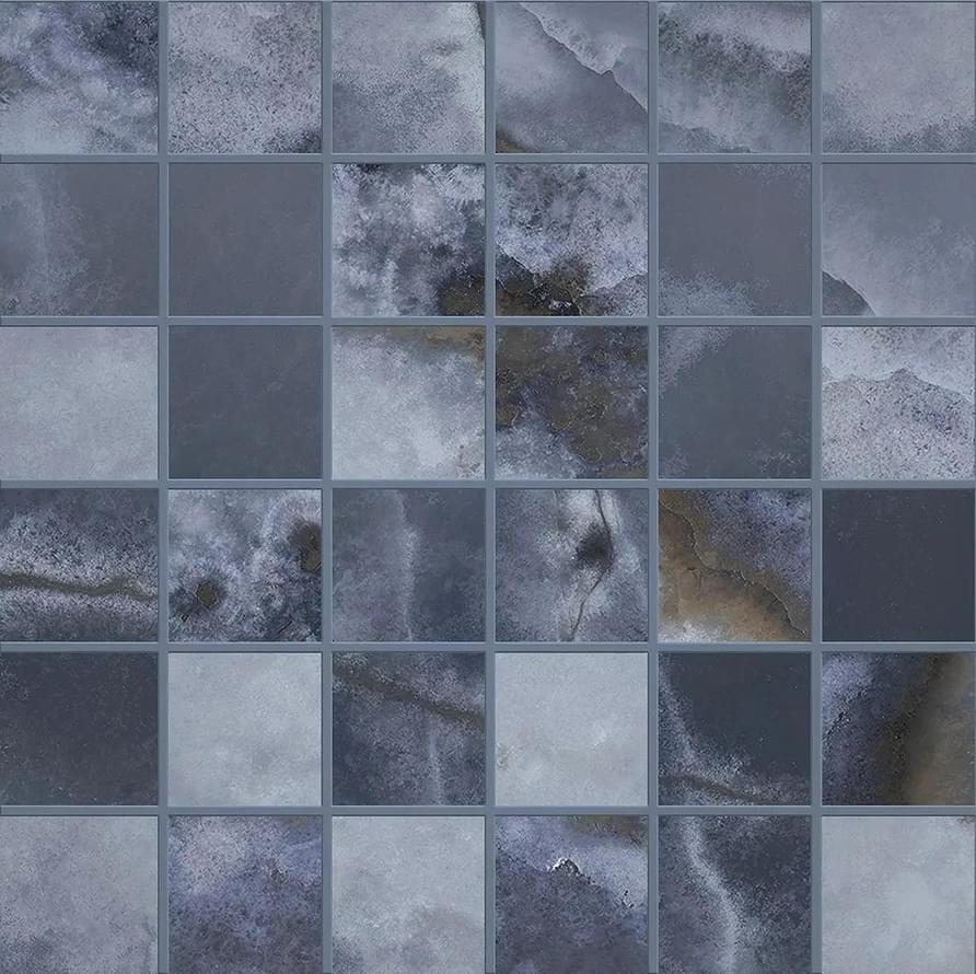 Emil Ceramica Tele Di Marmo Onyx Mosaico 5x5 Blue Lappato 30x30
