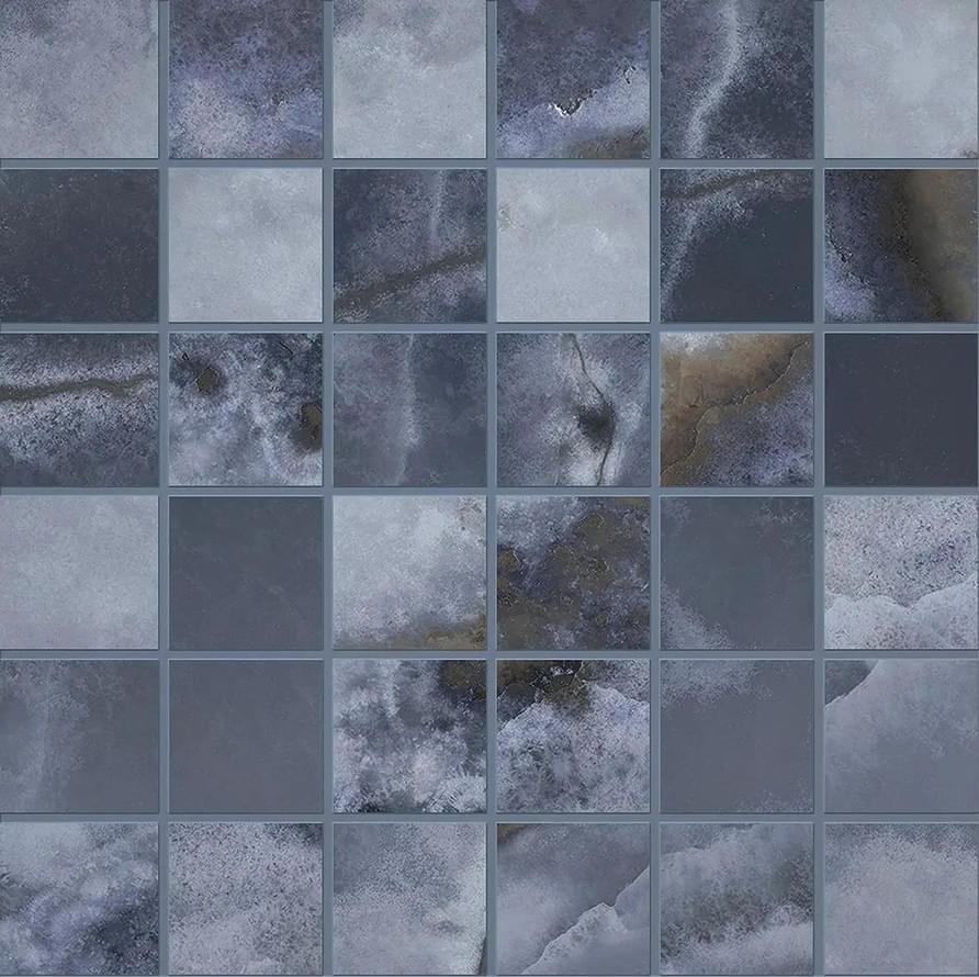 Emil Ceramica Tele Di Marmo Onyx Mosaico 5x5 Blue Silktech 30x30