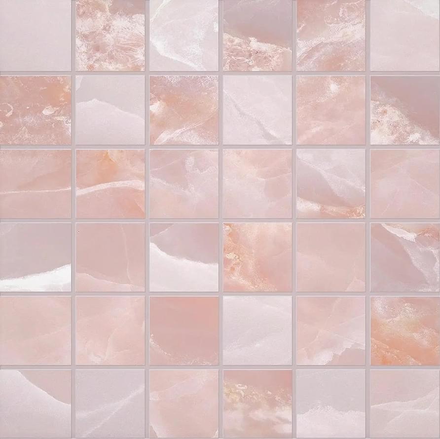 Emil Ceramica Tele Di Marmo Onyx Mosaico 5x5 Pink Silktech 30x30