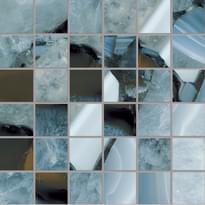 Плитка Emil Ceramica Tele Di Marmo Precious Mosaico 5x5 Agate Azure Lappato 30x30 см, поверхность полированная