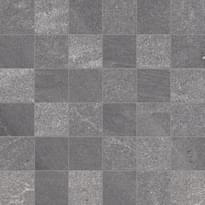 Плитка Emil Ceramica Tracce Mosaico 5x5 Dark Grey 30x30 см, поверхность матовая, рельефная