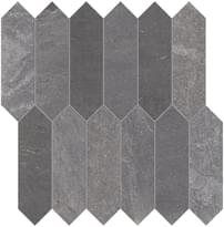Плитка Emil Ceramica Tracce Mosaico Arrows Dark Grey 28.5x29.3 см, поверхность матовая, рельефная
