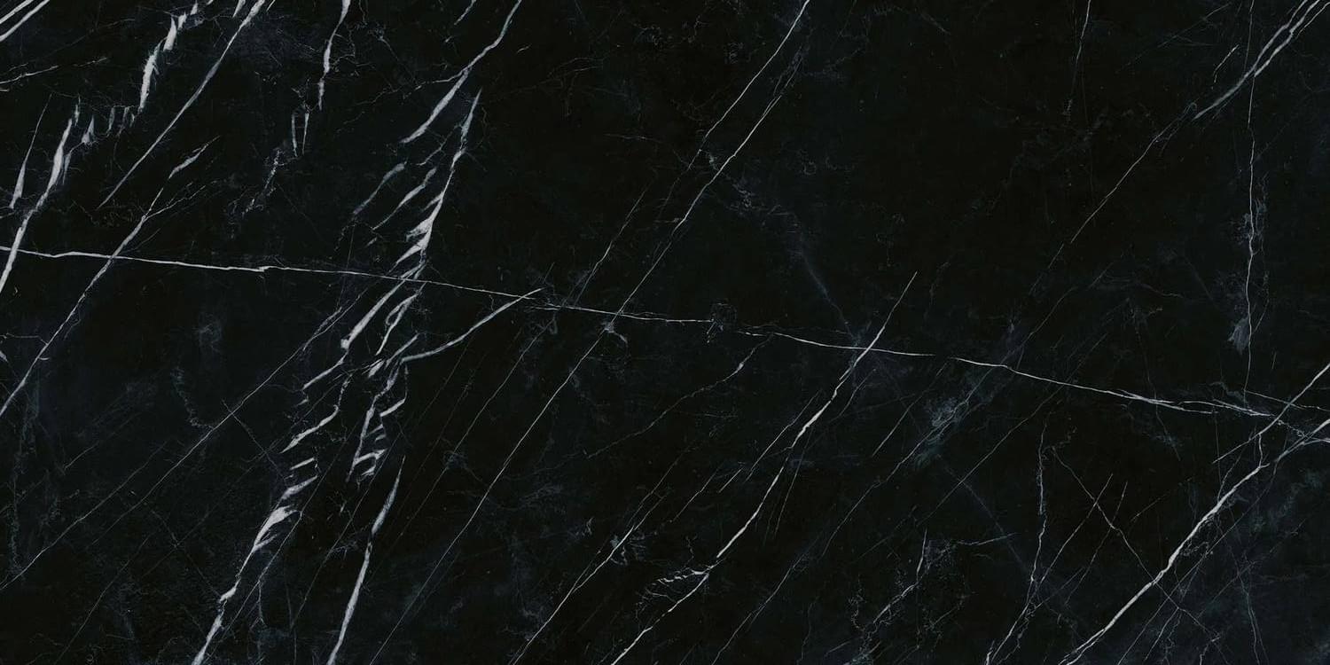 Плитка Energie Ker Imperial Marquina Black Rett Matt 60x120 см, поверхность матовая