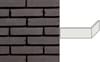 Плитка Engels Tighel Brik Grafiet Df Плитка Угловая 210x100x24x65 6.5x31 см, поверхность матовая, рельефная