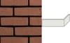 Плитка Engels Tighel Brik Rhodoniet Df Плитка Угловая 210x100x24x65 6.5x31 см, поверхность матовая, рельефная