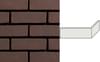 Плитка Engels Vormbak Bruin Df Плитка Угловая 210x100x24x65 6.5x31 см, поверхность матовая, рельефная