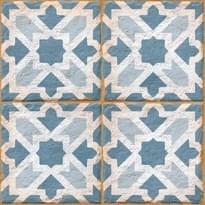 Плитка Ennface Pattern Morocco Azure 20x20 см, поверхность матовая