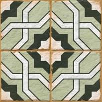 Плитка Ennface Pattern Morocco Green 20x20 см, поверхность матовая