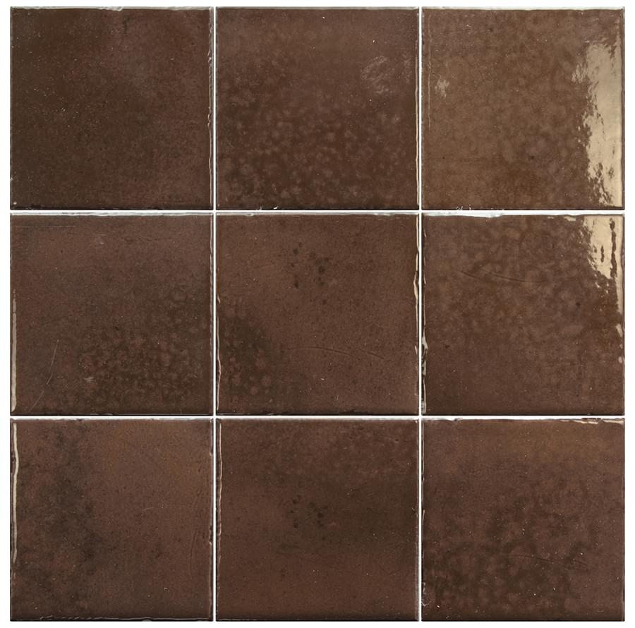 Плитка Equipe Bohemian Coffee Quartz 10x10 см, поверхность глянец