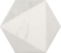 Плитка Equipe Carrara Hexagon Peak 17.5x20 см, поверхность глянец