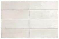 Плитка Equipe Coco White 5x15 см, поверхность глянец, рельефная