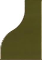 Плитка Equipe Curve Garden Green 8.3x12 см, поверхность глянец