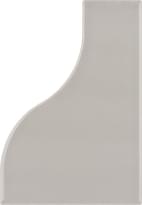 Плитка Equipe Curve Grey 8.3x12 см, поверхность глянец