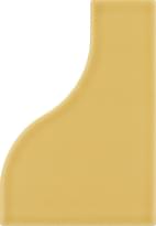 Плитка Equipe Curve Yellow Matt 8.3x12 см, поверхность матовая