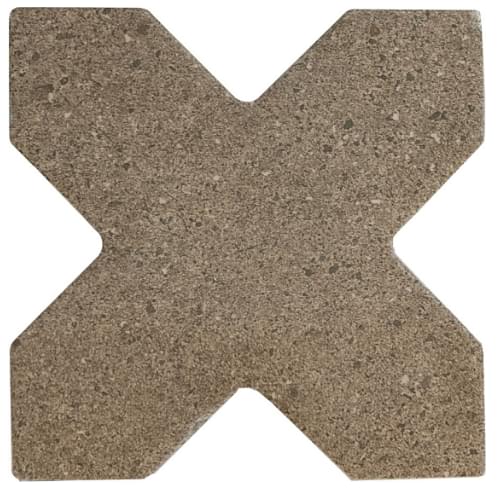 Плитка Equipe Elda Cross Coffee 12x12 см, поверхность матовая