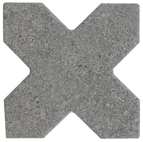 Плитка Equipe Elda Cross Graphite 12x12 см, поверхность матовая