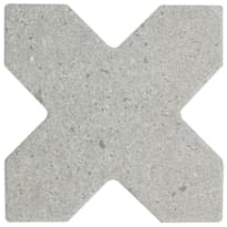 Плитка Equipe Elda Cross Grey 12x12 см, поверхность матовая