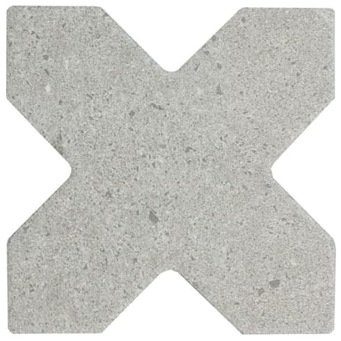 Плитка Equipe Elda Cross Grey 12x12 см, поверхность матовая