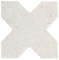 Плитка Equipe Elda Cross White 12x12 см, поверхность матовая