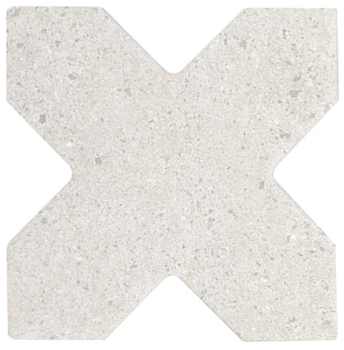 Плитка Equipe Elda Cross White 12x12 см, поверхность матовая