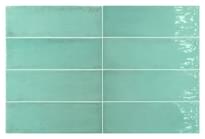 Плитка Equipe Fango Aquamarine Gloss 5x15 см, поверхность глянец