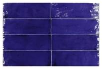 Плитка Equipe Fango Cobalt Gloss 5x15 см, поверхность глянец