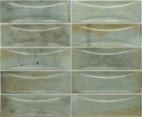 Плитка Equipe Hanoi Arco Celadon 6.5x20 см, поверхность глянец