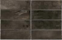 Плитка Equipe Hanoi Black Ash 5.1x16.1 см, поверхность глянец