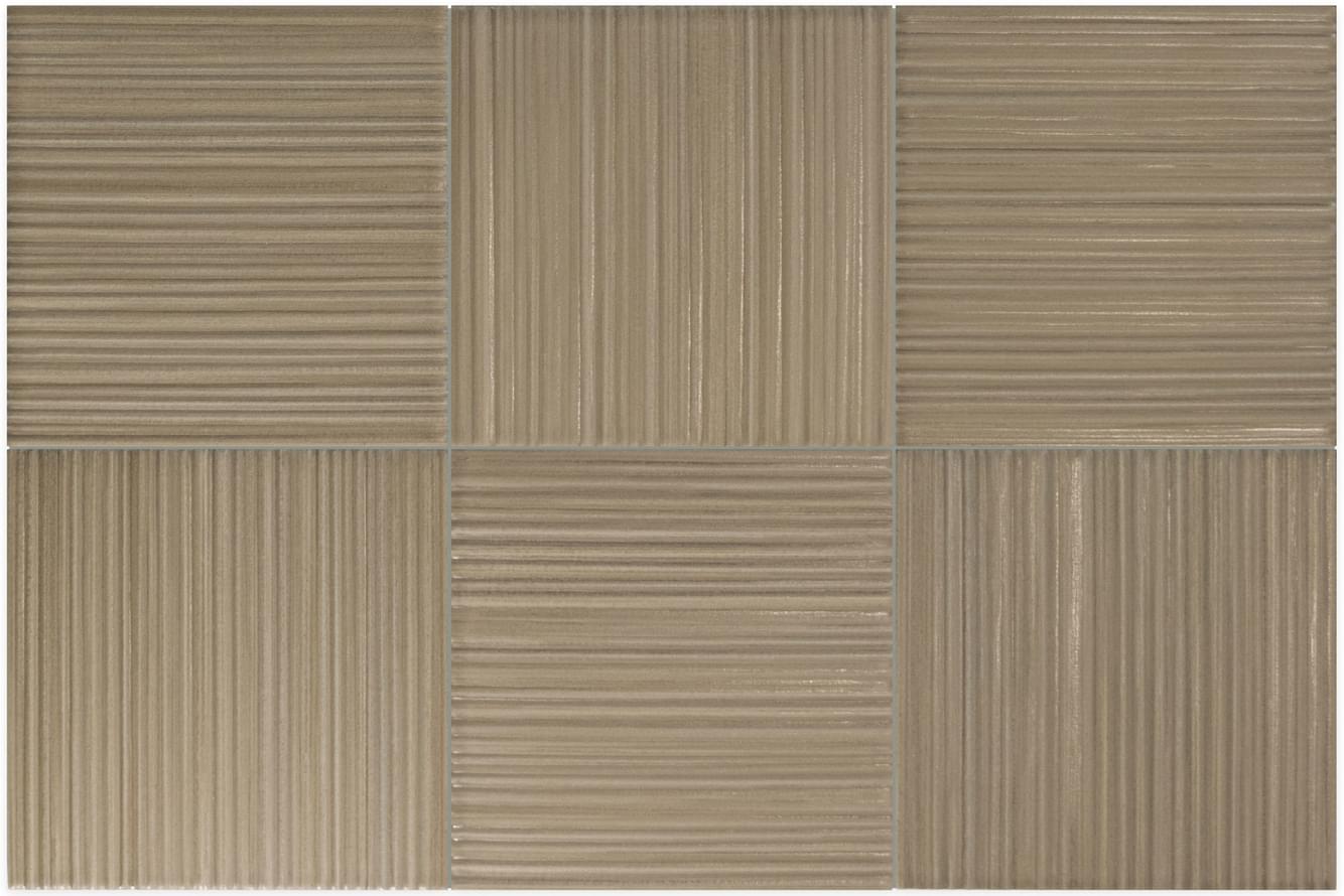 Плитка Equipe Hikari Clay Decor 10x10 см, поверхность матовая